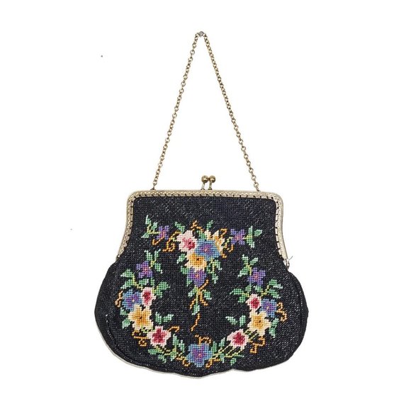 VINTAGE Embroidered Antique Purse - Picture 1 of 3